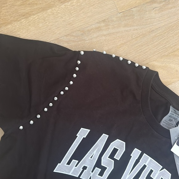 Las Vegas Raiders- NFL game day studded T shirt - Picture 6 of 6